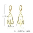 thumbnail image 4 of Fiudx Perla Azul, Elegant Diseño y Aro En Gotas Mevecco, Chapados y Oro En 18 Quilates, Estilo Clásico, Ideal Como Regalo En Estuche, Ideales In Us de Diario y Salidas Nocturnas, para Mujeres, Teenag, 4 of 4