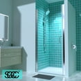 thumbnail image 2 of ES-DIY 34-35.5 in. W x 72 in. H Pivot Frameless Shower Door in Chorme Finish with Clear Glass, 2 of 7