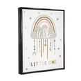 thumbnail image 4 of Stupell Industries Hello Little One Patterned Stars Nursery Rainbow Graphic Art Luster Gray Floating Framed Canvas Print Wall Art, Design by Angela Nickeas, 4 of 5