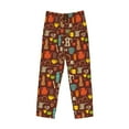 thumbnail image 4 of Balery Retro Coffee print Men's Pajama Pants,Ultra Lightweight Pjs,Lounge Pant-Small, 4 of 9