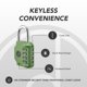 thumbnail image 5 of Candados De Combinacion Desired Tools 2 Pack Pad Lock New Green 4 Digitos Resistentes Al Corte, 5 of 5