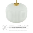 thumbnail image 4 of Modway Reprise Glass Pendant Light in White Satin Brass, 4 of 7