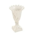 thumbnail image 3 of Sungmor Heavy Duty Cast Iron Decorative Vase, Unique Tulip Shape Trumpet Vase, Rustic French Countryyard Style Fake Flower Vase, Beautiful Table Center Artificial Flower Bouquet for Festival Party, 3 of 9