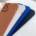 thumbnail image 3 of ML Candy Solid Color Soft Silicone Case for Apple iPhone 5S 6S 7 8 Plus XR XS 11 SE  SE 3 TPU Matte Phone Cover, 3 of 6