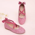 thumbnail image 4 of newwalpole Mary Jane Flats for Toddler Girls Little Kids Glittery Dress Princess Wedding Ballet Shoes Pink for Size 12.5, 4 of 7