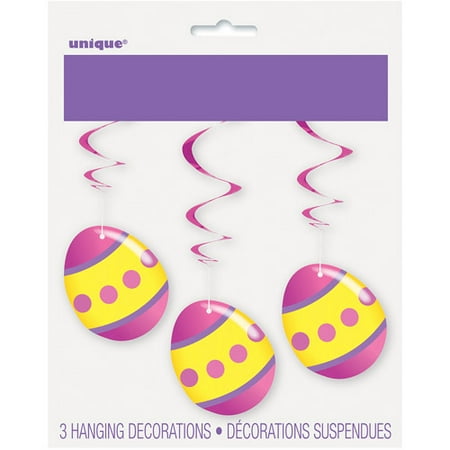 26 Hanging Bright Easter Eggs Decorations 3 Count Walmart Com
