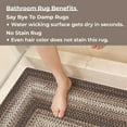 thumbnail image 7 of Homespice Wildwood Braided Rug 20x30in Rect. Brown-Grey-Ivory Colors. Washable Indoor-Outdoor. Uses- Entryway, Kitchen, Bathroom, Anti-Fatigue, Sink Spill Absorbing, Ergonomic Comfort Standing Mat, 7 of 7