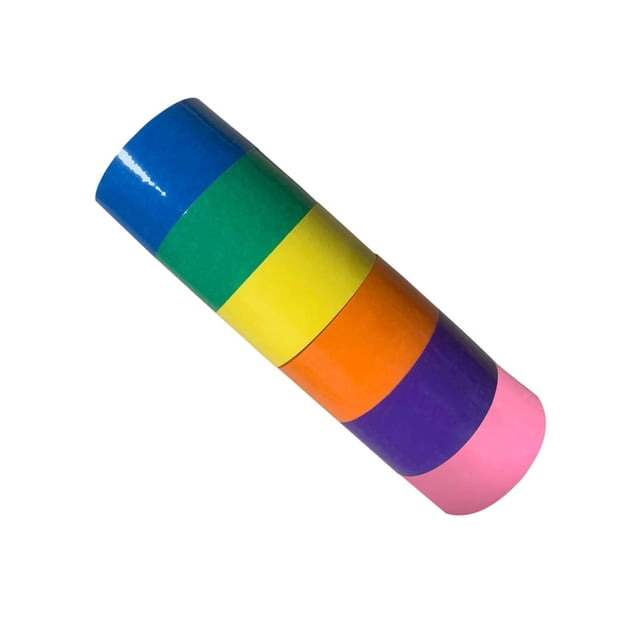 Injueey 6x Bola pegajosa Cinta rodante Juguetes educativos Juguete sensorial para regalos relajantes 3.6cm Tela de costura y artesanía 4.8 cm