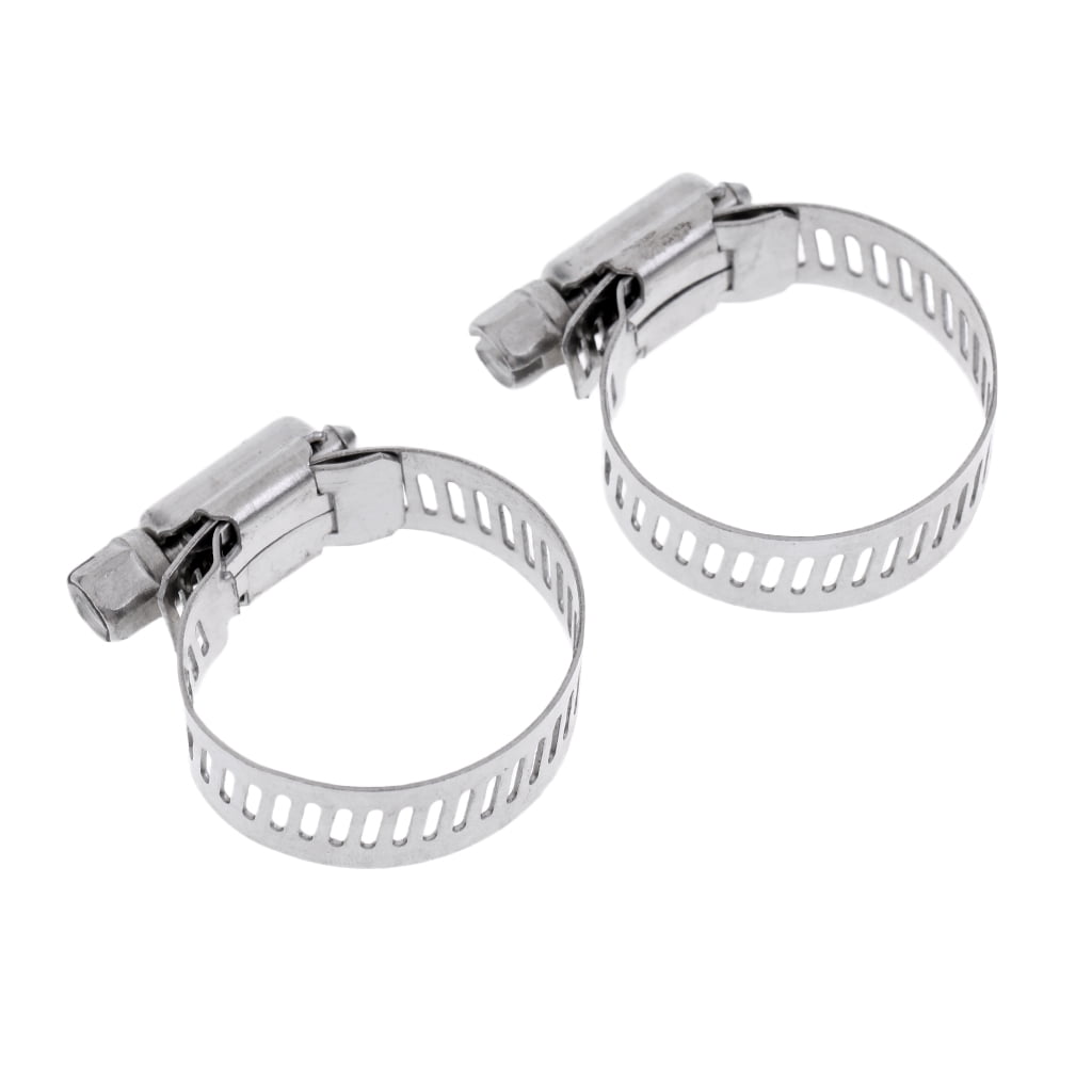 Grootte : 18 32mm lot stainless steel 304 worm screw clamp clamp fuel tube clips water 2pcs 