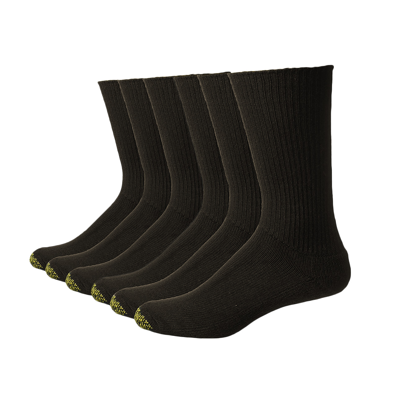 Gold Toe Men's Fluffiest Premium Acrylic Crew Socks (6 PairsBrown