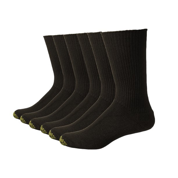 GOLDTOE Gold Toe Men's Fluffiest Premium Acrylic Crew Socks (6 Pairs
