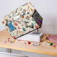 thumbnail image 4 of Sewing Machine Cover with Floral Print, Dustproof Protective Storage Bag for Accessories, Lightweight Organizer for Home Sewing, 4 of 5