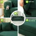 thumbnail image 3 of Medium Size Darkgreen Light luxury sit/lie convertible compression sofa bed module free combination, 3 of 10