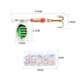 thumbnail image 2 of GLFILL 10PCS Fishing Metal Spinner Lures Hard Metal Spinner Bait Kit with A Plastic Box, 2 of 8