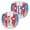 Red&Blue Stars, variant on KFFKFF Air-Filled Collision Spheres Duo, 4FT/1.2M Body-Sized Zorb Spheres for Adolescents & Adults, 0.8mm Durable PVC Human-Sized Hamster Orbs for Outdoor Group Fun, Collision Toy Spheres for Lawn