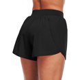 thumbnail image 4 of Cadmus Womens Athletic Running Shorts Lightweight High Split Comfy Liner for Gym Workout Track,1 Pack,Black,L, 4 of 8
