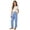 Sky Blue, variant on Girls Summer Elastic Waist Long Pants Casual Solid Trousers for Kids Breathable Lightweight Everyday Wear7 15Years Girls Striped Leggings Young Girls Clothes Girl Leggings Softball Youth Pants Girl