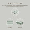 thumbnail image 4 of over&back Woven Striped Cloth Napkins - Washable Napkins Set for Mixing, Matching, and Creating a Custom Home Decor Tablescape - Green, 4 of 11