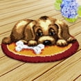 thumbnail image 2 of yuksok 20" by 14" Decorative Dog Latch Hook s Embroidery DIY Cushion Carpet Rug, 2 of 9