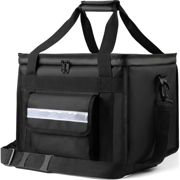 Insulated Cooler Bag for Food & Pizza Delivery Bag Suitable for Car, Bike, Camping, Picnic, Beach, Large Size