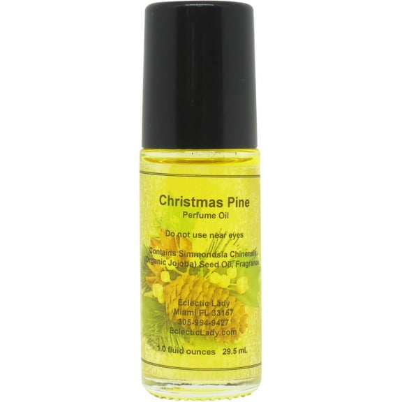 Christmas Pine Perfume Oil, 1.0 Oz Portable Roll-On Fragrance