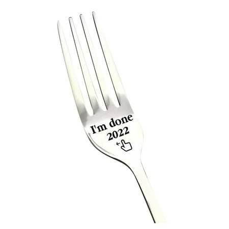 

TOYFUNNY Valentine Gift Tableware Engraved Fork Present For Husband Madam Family And Friends Tableware Printing Stainless Steel Fork Round Glass Dining Room Table Set For 4 Hard Place Mats Round Char