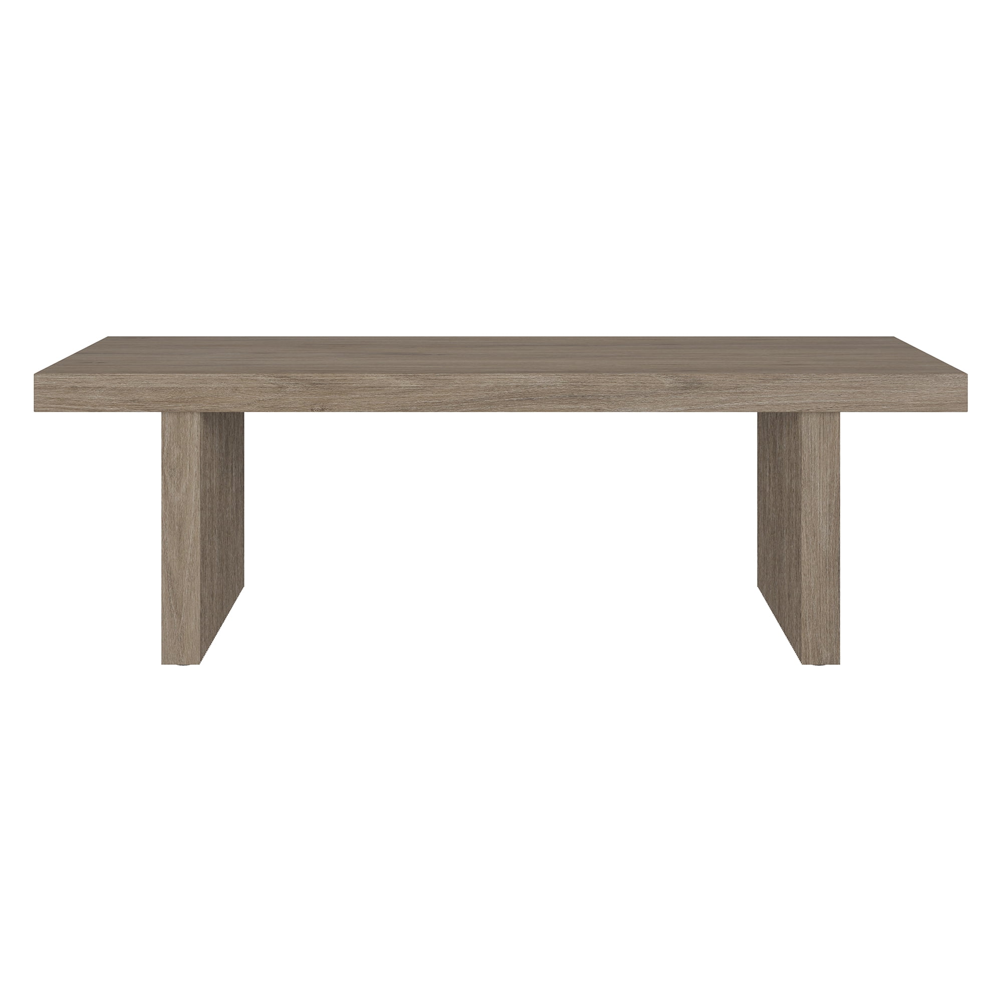 Evelyn&Zoe Modern/Contemporary 48" Wide Antiqued Gray Oak Coffee Table