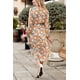 thumbnail image 2 of Vestido PRETTYGARDEN Floral Amarillo Cruzado con Escote en V y Mangas Largas Talla S, 2 of 7
