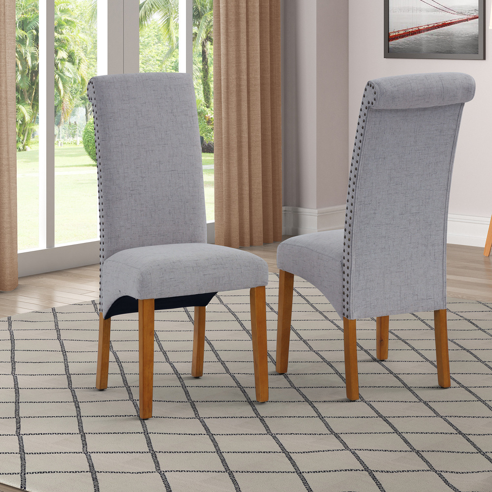 Two-Piece Set With Dining Chair Light Grey - image 1 of 3