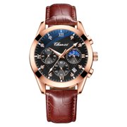 Top Luxury CHENXI Watches For Men Sport Chronograph Waterproof Quartz Wrist Watch Male Fashion Leather Strap Business Watches