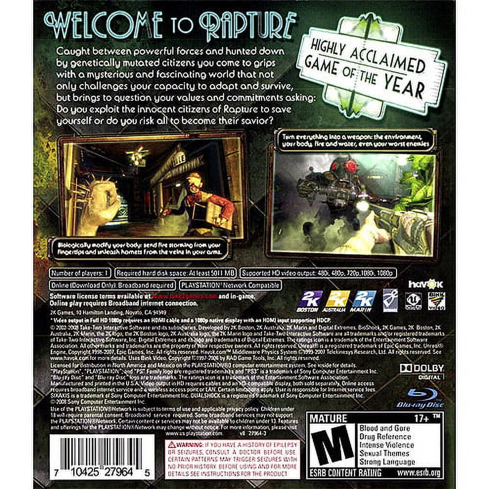 2K Games Bioshock (PS3) - Video Games
