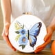 thumbnail image 5 of Kits Bordado Punto Cruz Estampados Mariposas Con Hilo Color Aro 30x30cm, 5 of 9