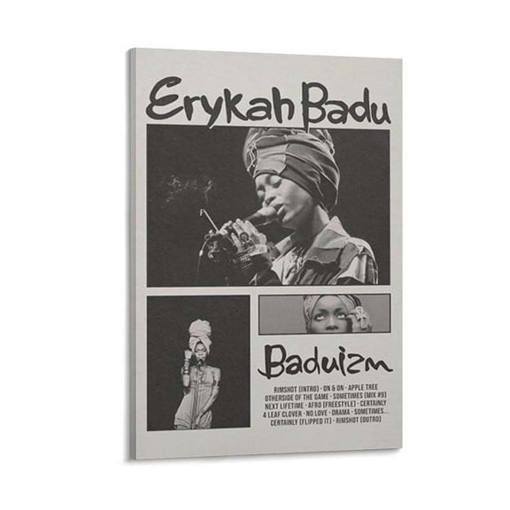 Erykah Badu Baduizm Poster Canvas Poster Bedroom Decoration Landscape Office Valentine's Birthday Gift