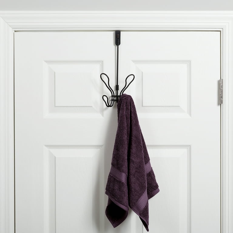 Oil Rubbed Bronze over the Door Hook with 4 Hooks Mainstays SnugFit Metal Butterfly Hook Walmart