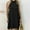 Black, variant on Ayolanni Halter Womens Summer Dresses Under $10 Black Knee-Length Solid Dresses Party Dresses for Girls L