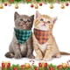 thumbnail image 4 of Bufanda extraíble, collar de bufanda para mascotas para gatitos, conjunto de bufanda triangular con cuello de gato con lazo, 4 of 5