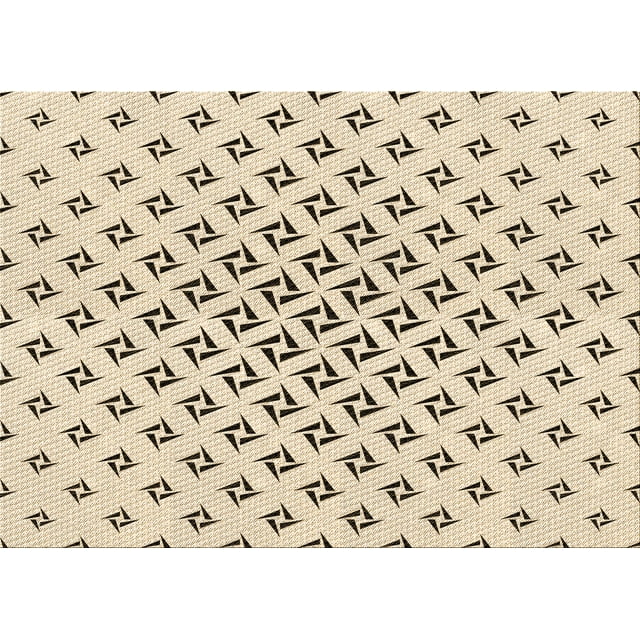 Ahgly Company Machine Washable Indoor Rectangle Transitional Moccasin Beige Area Rugs, 4' x 6'