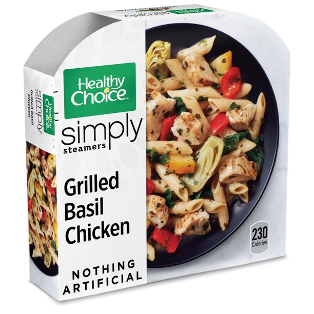 Healthy Choice Simply Steamers Frozen Dinner Grilled Basil Chicken 9.9