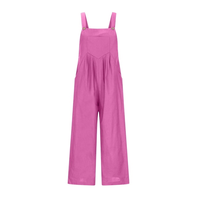 Girls Jumpsuits Overalls Summer Rompers For Girls Long Pants with Pockets Girls Outfit 5-6 Y