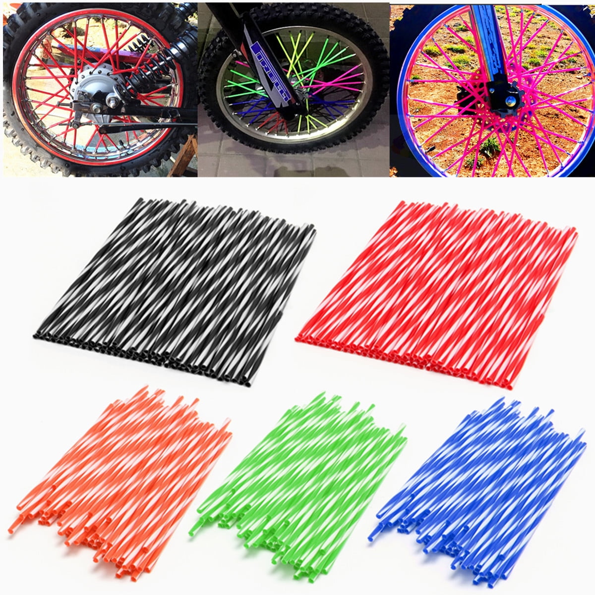 dirt bike spoke skins