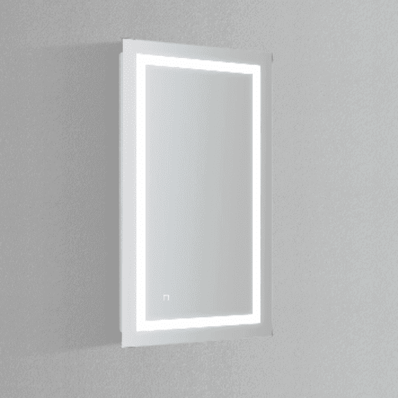 Modern Mirrors Zenith Lighted Bathroom Vanity Mirror with Daylight LED Lighting and Dimmer Options