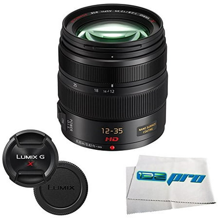Panasonic H-HS12035 LUMIX G X VARIO 12-35mm/F2.8 ASPH X Series Lens + I3E Pro Ultrasoft Cleaning (Best L Series Lens)