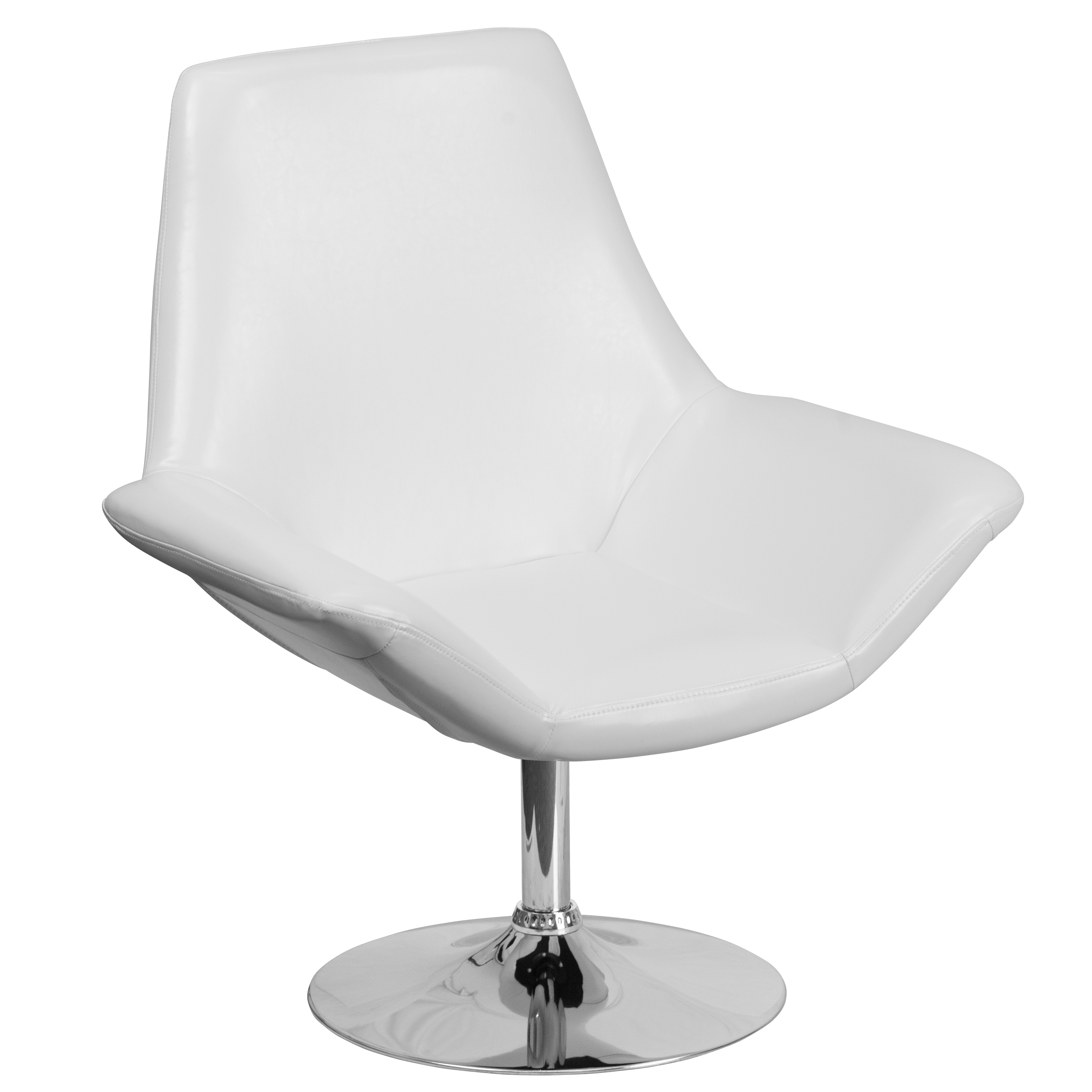 Flash Furniture HERCULES Sabrina Series White LeatherSoft Side Reception Chair - image 2 of 12
