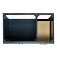 thumbnail image 6 of Ariel Hamlet 37 In. Left Offset Oval Sink Vanity With 1.5 In. Carrara White Countertop In Midnight Blue, 6 of 11