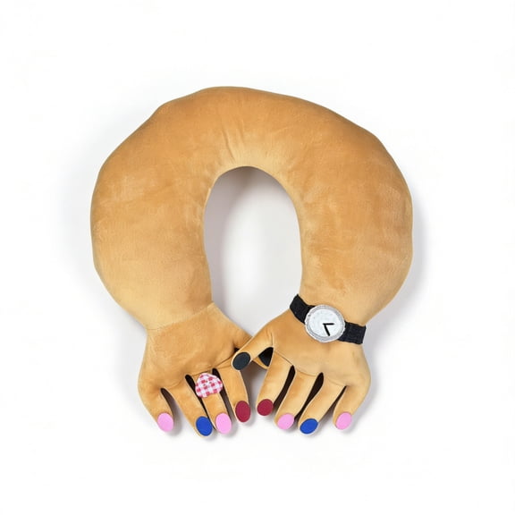 Travel U-shaped Pillow Finger Hug Hand U-shaped Pillow Office Nap Pillow Travel Neck Support Pillow