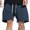 Navy, variant on ZQUUVOU Men's Casual Shorts Solid Color Cotton Drawstring Pockets Elastic Sports Shorts Black