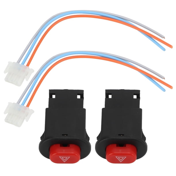 Botón de interruptor de luz de emergencia Controlador de advertencia de doble destello para motocicleta Moto Scooter