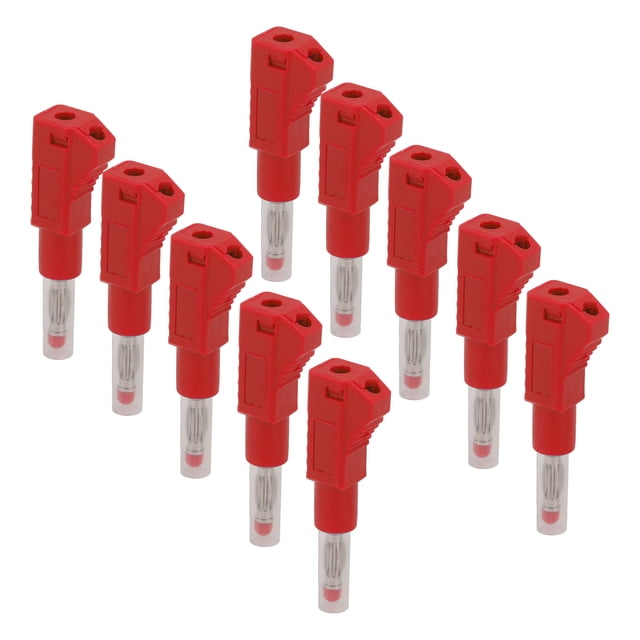 Banana 10PCS Conectores Tipo Banana Telescópicos 4 Mm CAT II 600 V 32 A Funda De PE Para Equipos Digitales 3C De Seguridad Industrial