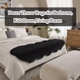 thumbnail image 2 of 1700GSM Fuzzy Faux Sheepskin Fur Area Rug,Extra Soft Faux Fur Mat,Fluffy Shaggy Fur Rug for Bedroom Living Bedside Rug Room Decor-Black, 2 x 3 ft, 2 of 9