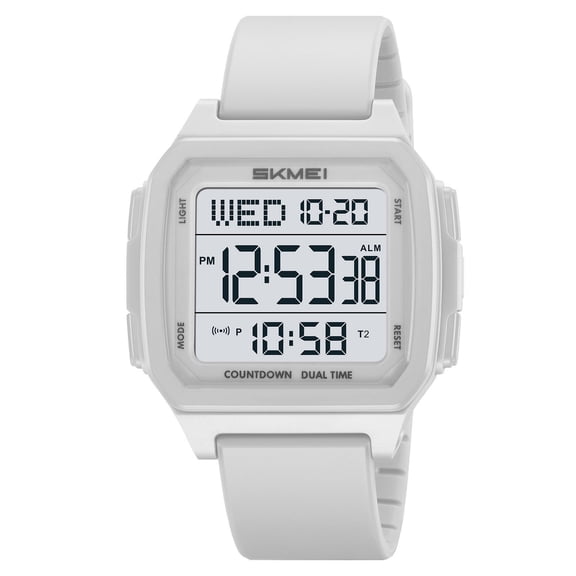 Waterproof Multifunctional Luminous Digital Watch, LED Backlight Alarm Stopwatch Countdown Timer 50M Water Resistant for Students Adults Outdoor Activities